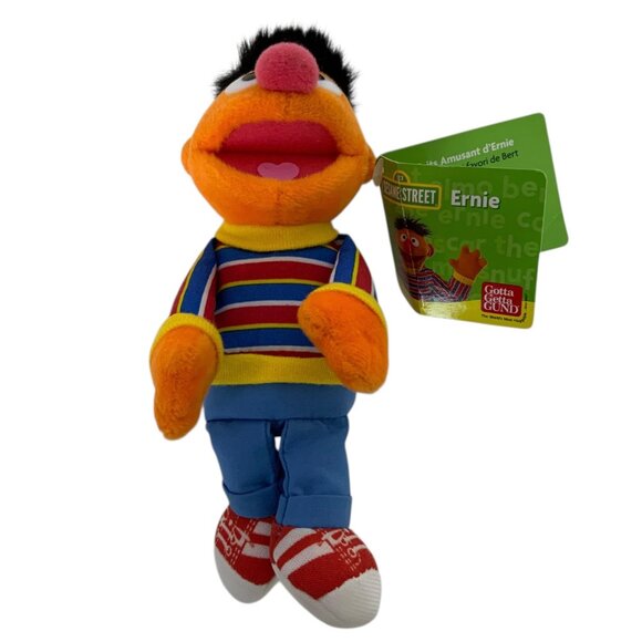 Gund Sesame Street Ernie 6 inch Bean Bag Plush Toy 2010 Collectible - Picture 2 of 5